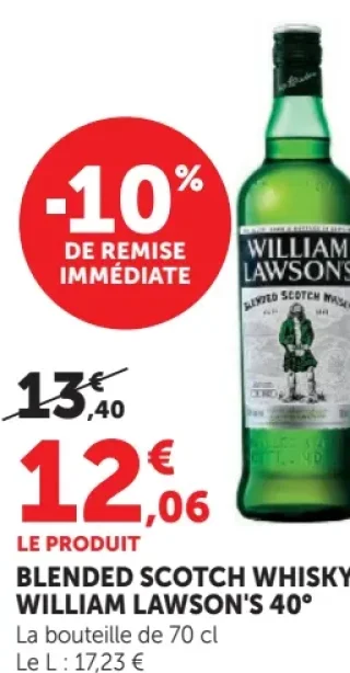 Blended Scotch Whisky William Lawson's 40°