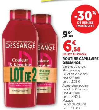 Routine capillaire Dessange