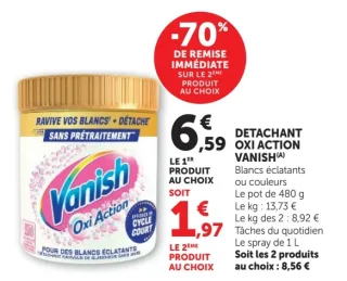 Détachant Oxi Action Vanish