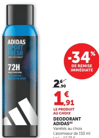 Déodorant Adidas