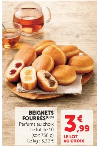 Beignets fourrés