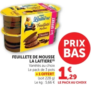 Feuilleté de mousse La Laitière