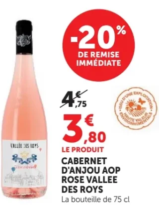 CABERNET D'ANJOU AOP ROSE VALLEE DES ROYS