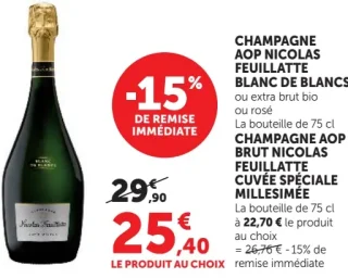 CHAMPAGNE AOP NICOLAS FEUILLATTE BLANC DE BLANCS
