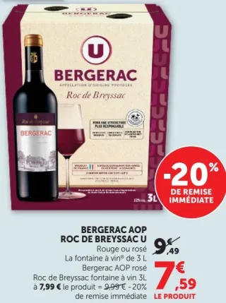 BERGERAC AOP ROC DE BREYSSAC U