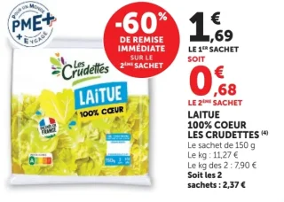 Laitue 100% Coeur Les Crudettes