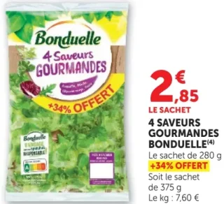 4 SAVEURS GOURMANDES BONDUELLE