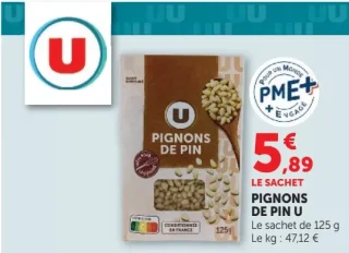 Pignons de pin U