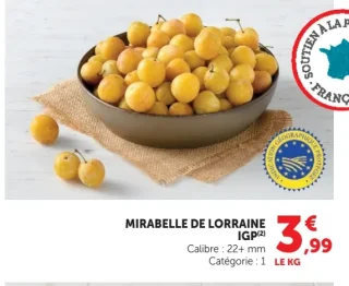 Mirabelle de Lorraine IGP
