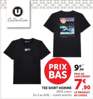 U Collection Tee Shirt Homme
