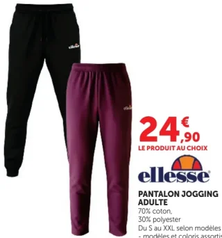 Ellesse Pantalon Jogging Adulte