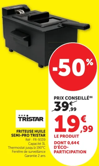 Tristar FRITEUSE HUILE SEMI-PRO FR-9339