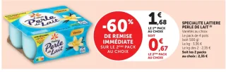 Spécialité laitière Perle de Lait Yoplait