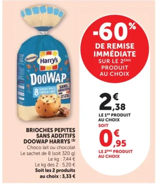 Brioches pépites sans additifs Doowap Harrys