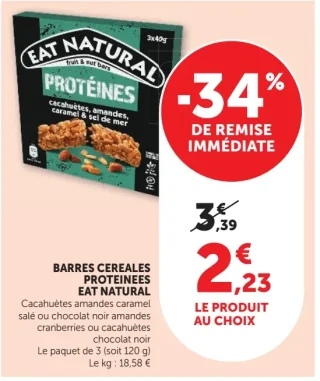 Barres Cereales Proteinees Eat Natural