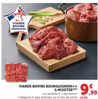 VIANDE BOVINE BOURGUIGNON★★ A MIJOTER