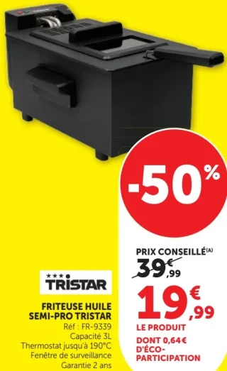 Tristar Friteuse huile semi-pro FR-9339