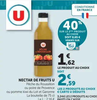 Nectar de fruits U Pêche du Roussillon