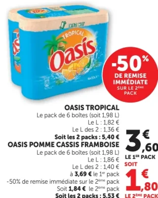 Oasis Tropical / Pomme Cassis Framboise