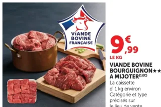 Viande Bovine Bourguignon à mijoter