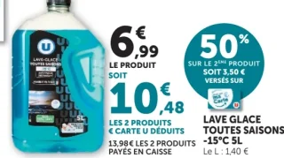 Lave glace toutes saisons -15°C U