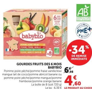 Gourdes Fruits Des 6 Mois Babybio