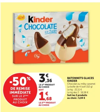 Bâtonnets glacés Kinder Chocolate