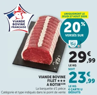 Viande Bovine Filet à rôtir