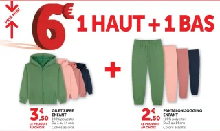 Gilet zippé et Pantalon jogging enfant