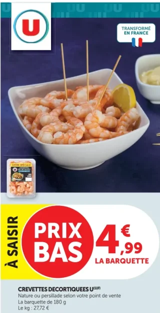 CREVETTES DECORTIQUEES U