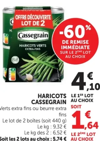 Haricots Cassegrain
