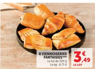 8 Viennoiseries Fantaisies