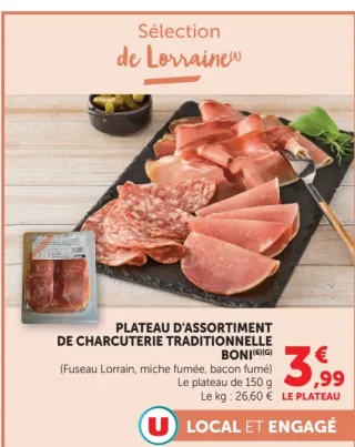 Plateau d'Assortiment de Charcuterie Traditionnelle Boni