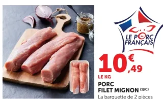 Porc Filet Mignon Le Porc Français