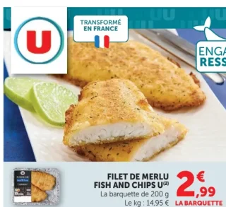 FILET DE MERLU FISH AND CHIPS U