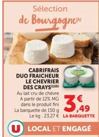 Cabrifrais Duo Fraicheur Le Chevrier Des Crays