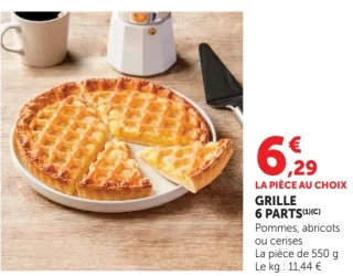 Grille 6 Parts (Pommes, abricots ou cerises)