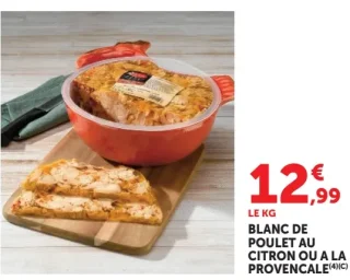 Blanc de Poulet au Citron ou a la Provencale