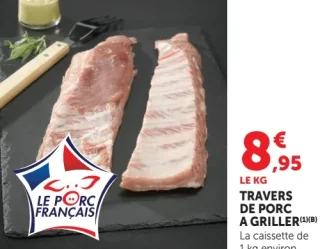 Travers de porc à griller