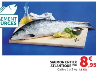 Saumon entier Atlantique