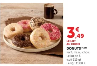 Donuts Parfums au choix