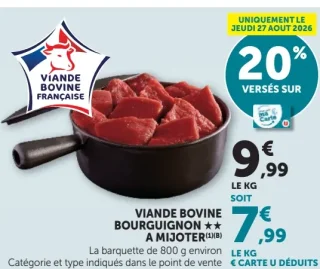 Viande Bovine Bourguignon ★★ A Mijoter