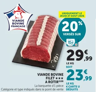 Viande Bovine Filet *** A Rotir