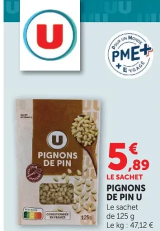 Pignons de pin U