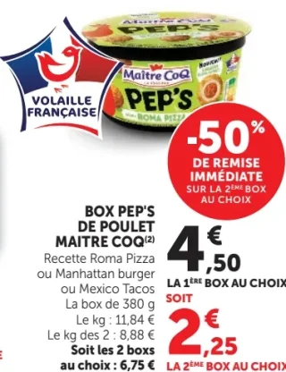 Box Pep's de poulet Maitre Coq
