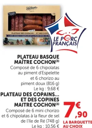 Plateau Basque / Plateau des copains Maître Cochon