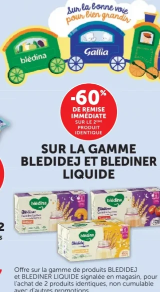 Gamme Blédidej et Blédiner liquide Blédina