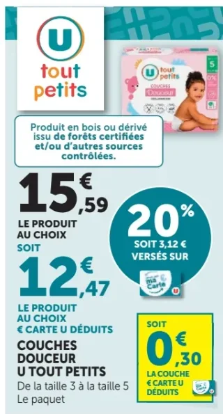 COUCHES DOUCEUR U TOUT PETITS