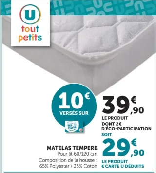 MATELAS TEMPERE