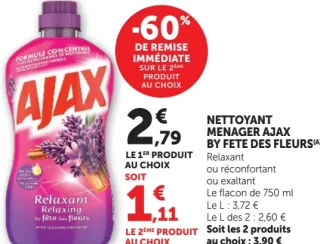 Nettoyant ménager Ajax by Fête des Fleurs